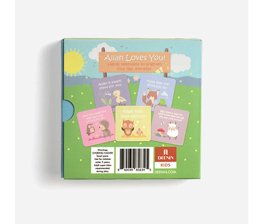DEENIN Kids "Allah Loves You!" Affirmation and Memory Cards
